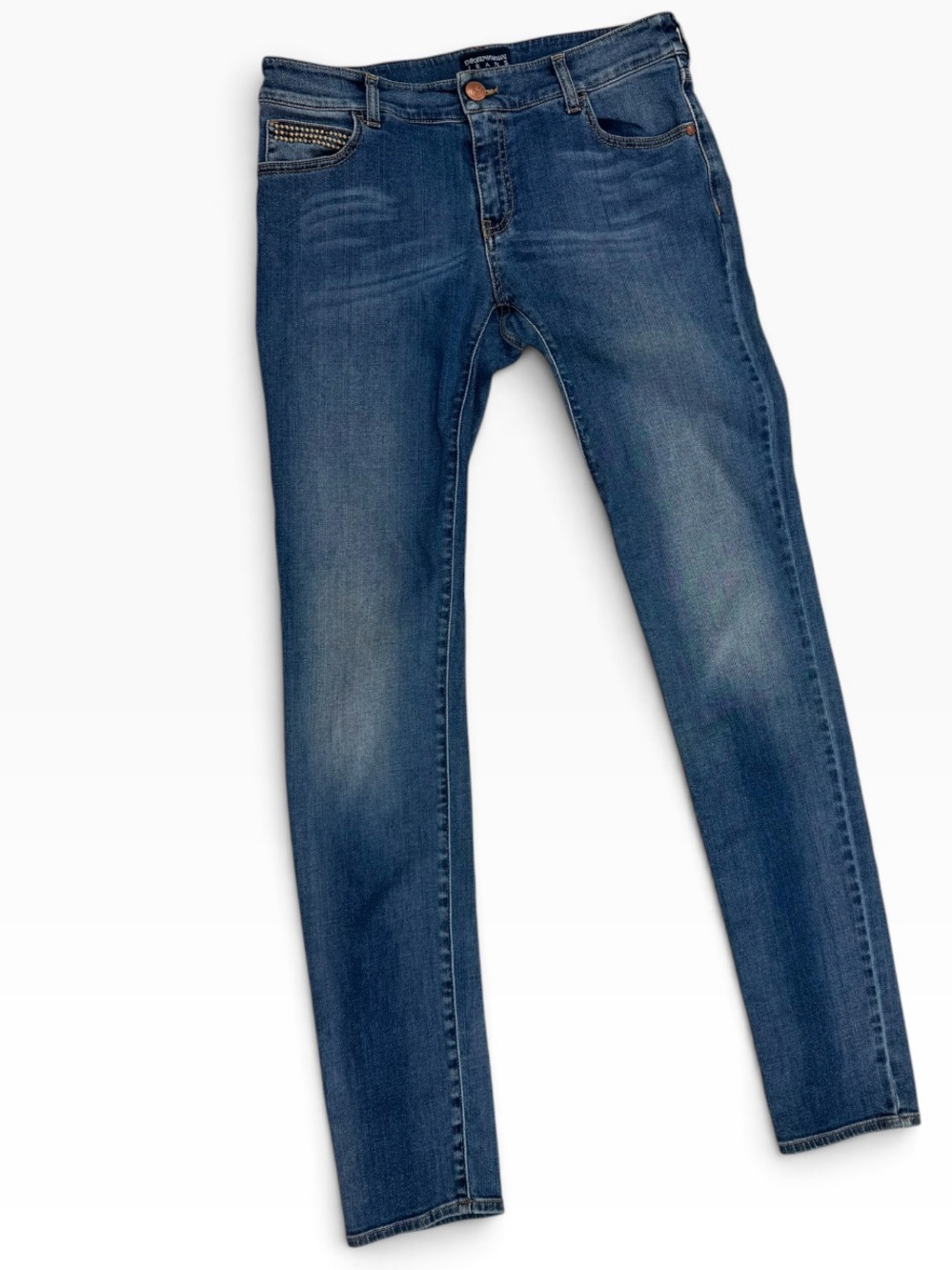 Emporio Armani Jeans Size 31 Robo Skinny Jeans Low Rise Y2K